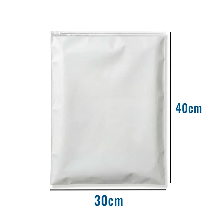 Saco Zip EVA Fosco com Trilho Transparente - 30x40